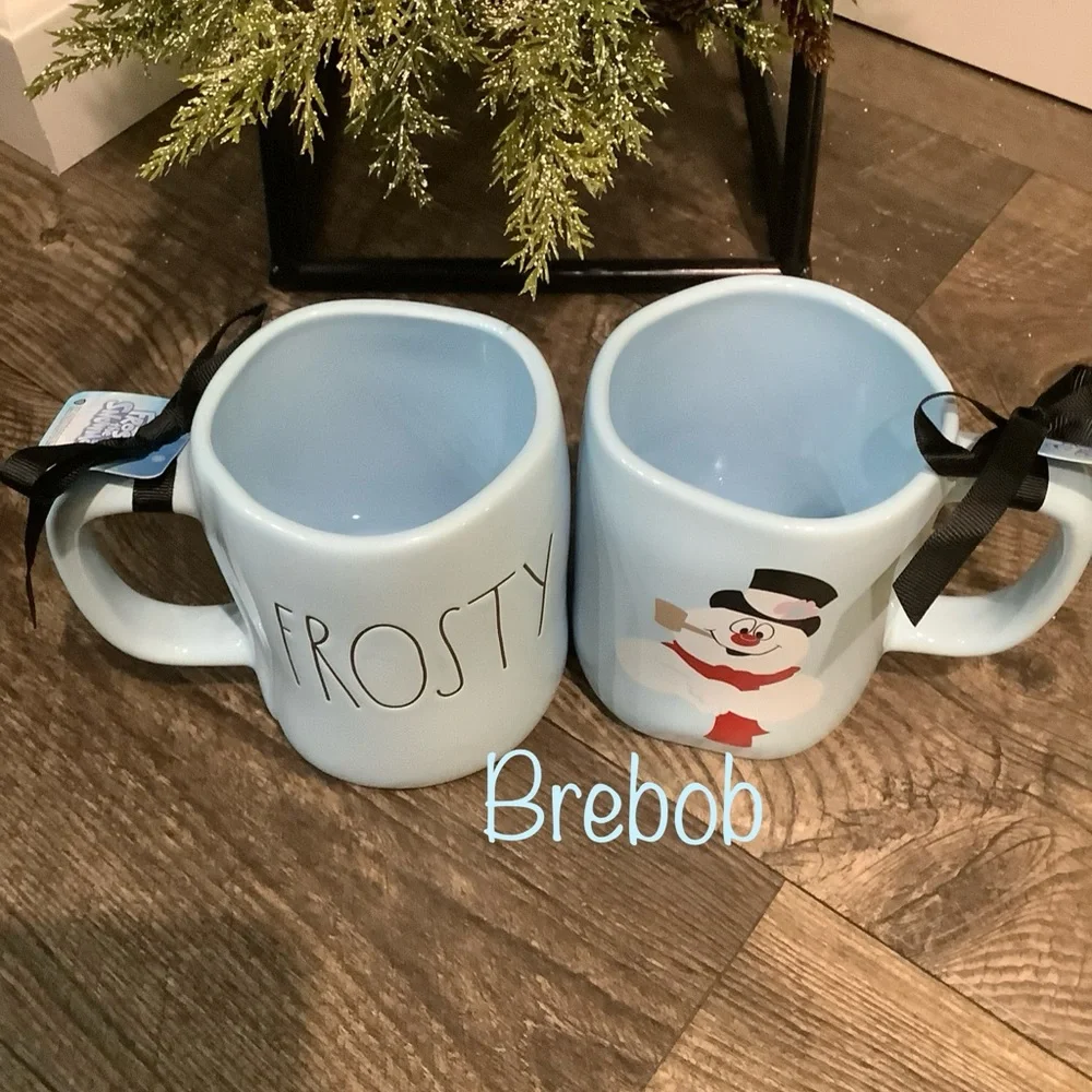 Rae Dunn Frosty the Snowman double sided Mugs ❄️ Set 2 - Picture 2 of 5